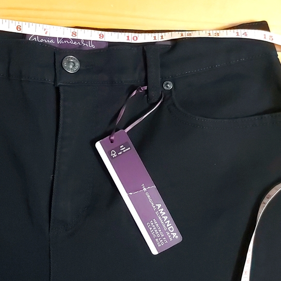 NWT Gloria Vanderbilt Amanda The Original Slimming Jean - sz 8 - Picture 8 of 14